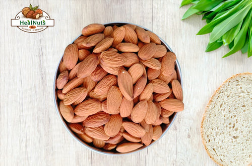 “HealNuts Premium California Almonds (Badam) 250 gm | High in Fiber & Protein” HealNuts