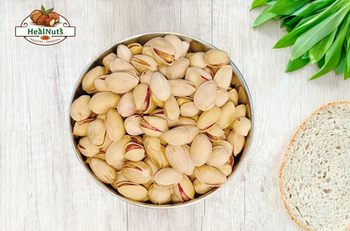 Premium Californian Roasted & Salted Pistachios | Pista Dry Fruit | HealNuts