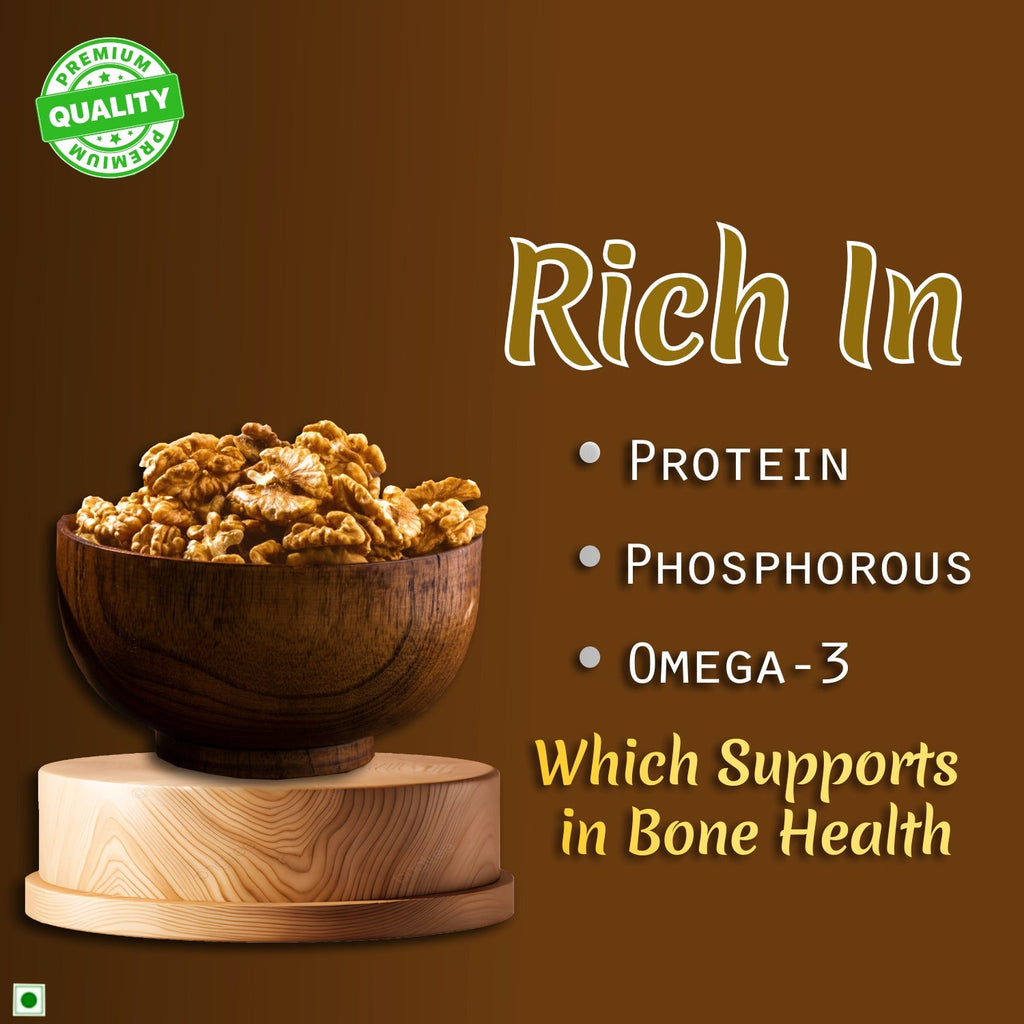 Walnut Kernels (Kashmiri Walnut) (500 G) | Walnut Without Shell | 100% Natural HealNuts