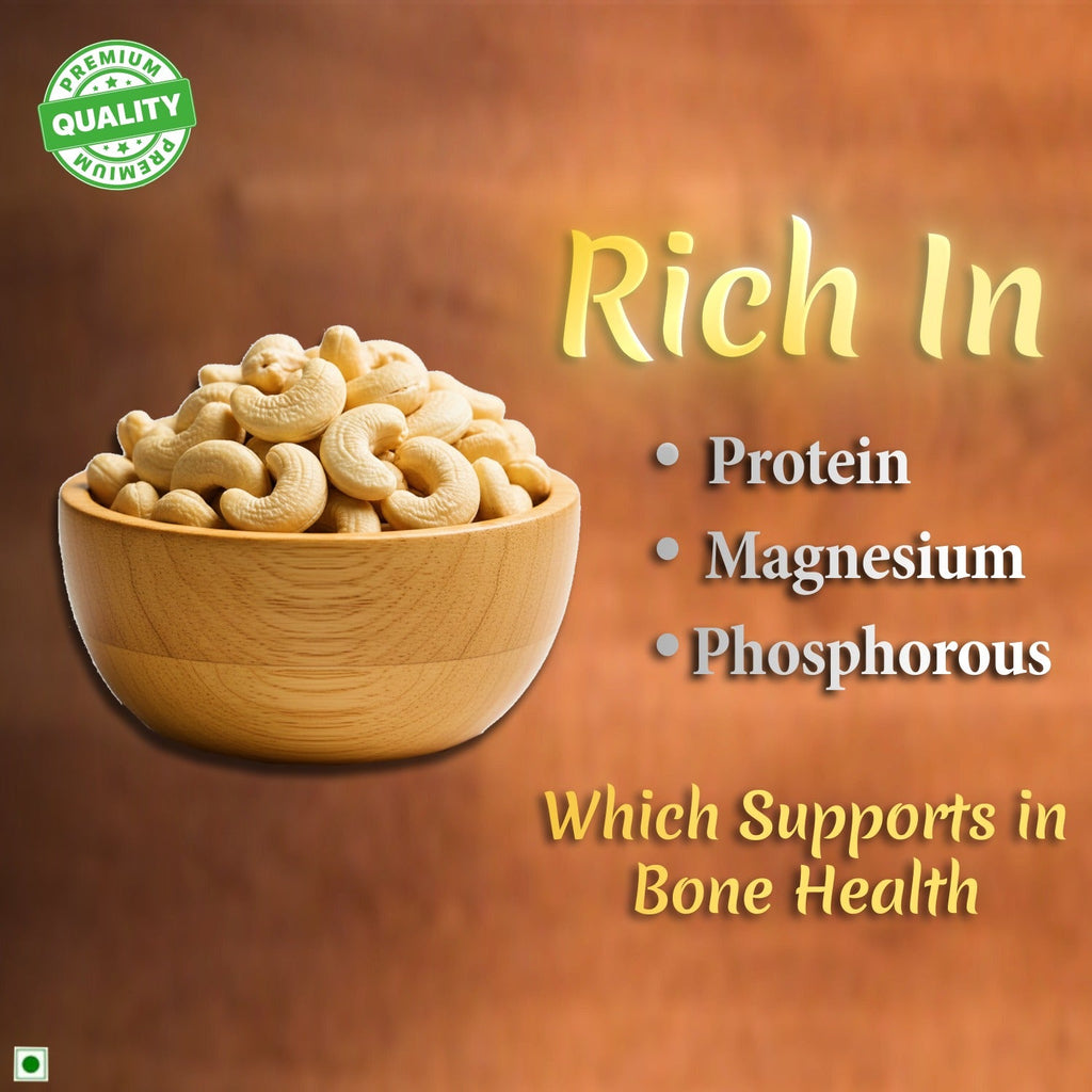 “HealNuts Premium Whole Cashews (Kaju) 250 g| Nutritious & Delicious” HealNuts
