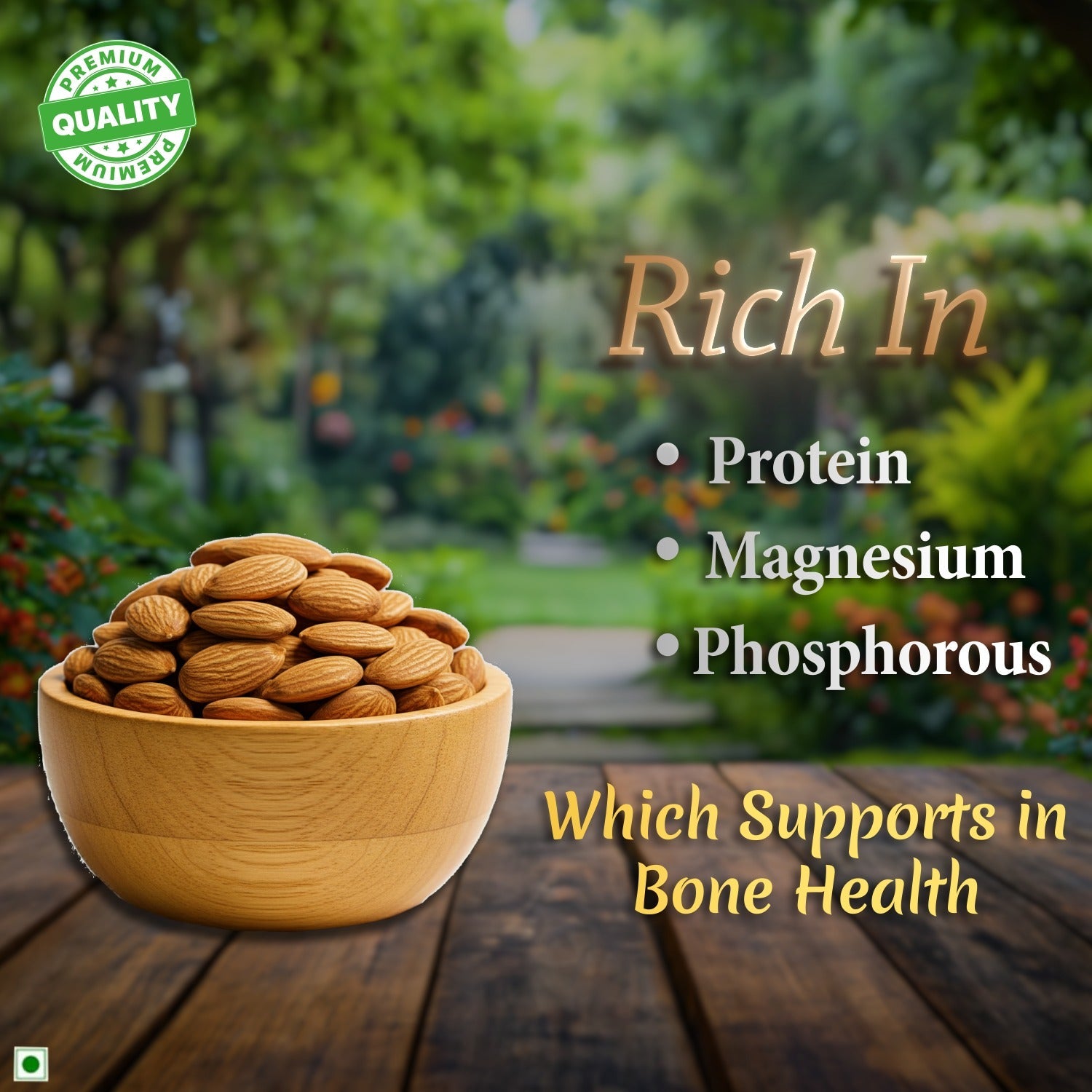 “HealNuts Premium California Almonds (Badam) 250 gm | High in Fiber & Protein” HealNuts