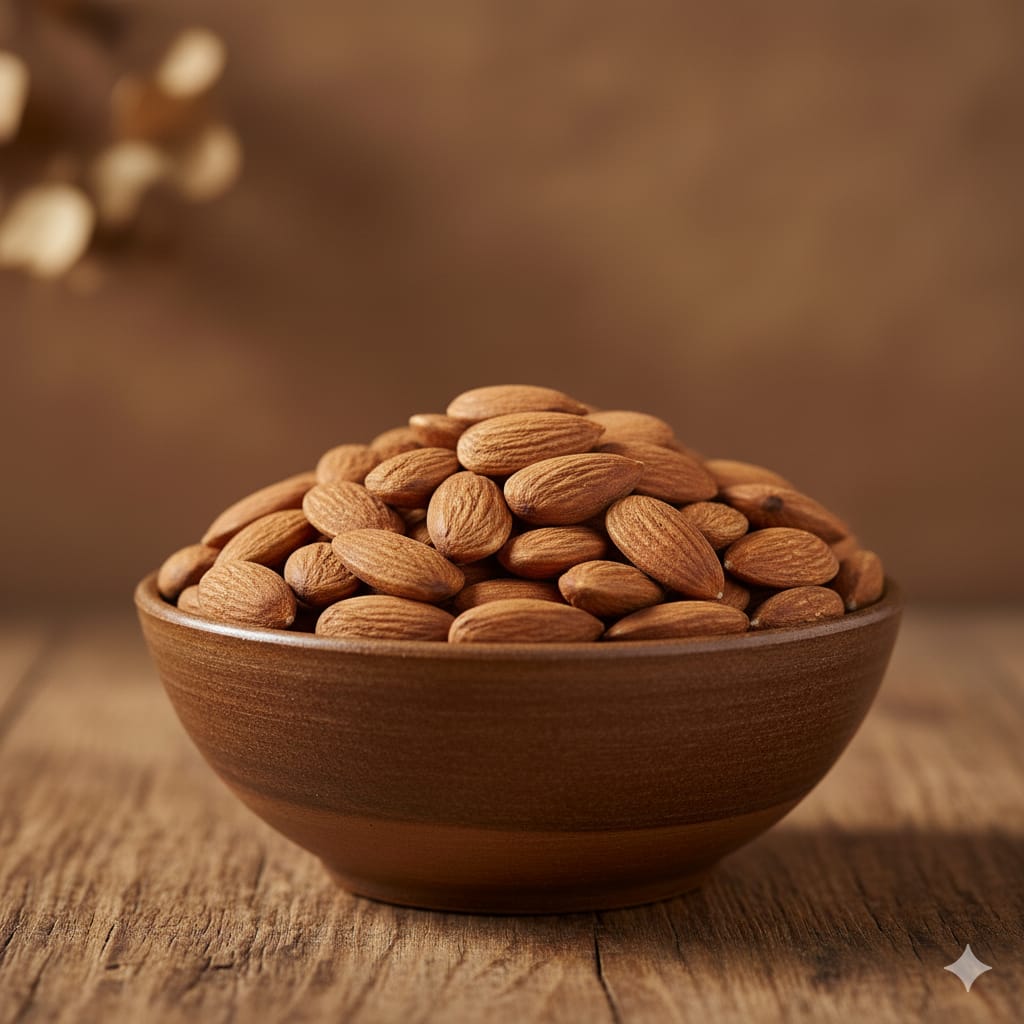 “HealNuts Premium California Almonds (Badam) 250 gm | High in Fiber & Protein” HealNuts