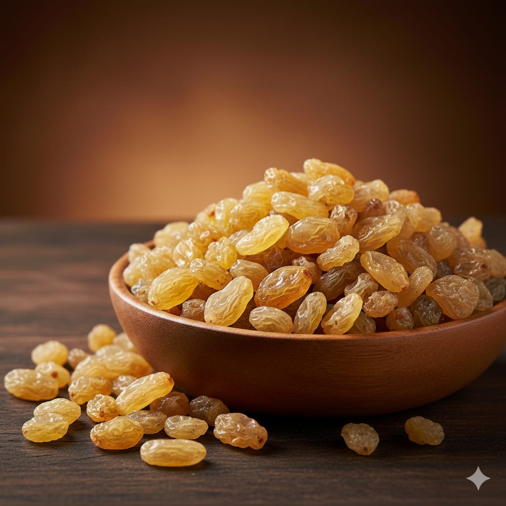 Pure Raisins Seedless/Kishmish, 500g, Source Of Potassium, HealNuts