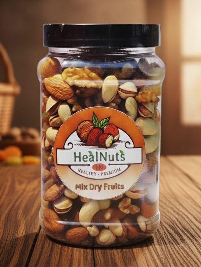 HealNuts Mix Dry-Fruits Box, Healthy & Nutritious Snack, 500g HealNuts