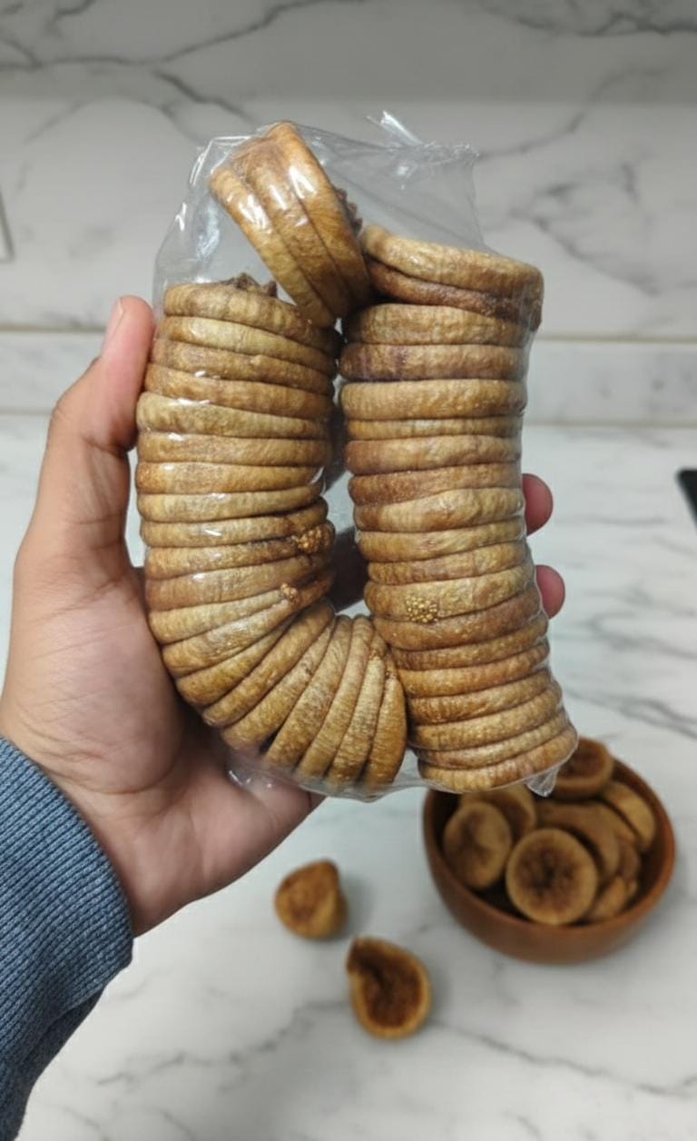 HealNuts Premium Dried Figs | 500 g | Rich Fiber Anjeer | Low-Fat Healthy Snack | Perfect for Daily Nutrition & Festive Gifting HealNuts